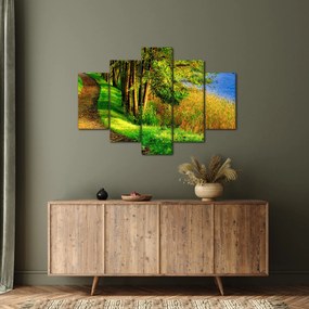 A víz menti sétányok képe (150x105 cm)