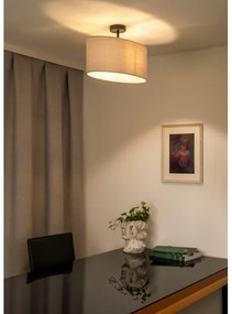 Duolla - Felületre szerelhető csillár OVAL 1xE27/15W/230V szürke