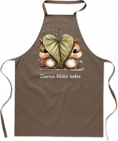 Valentin-napi konyhai kötény Ajándék nyomott mintával Mindig közel egymáshoz