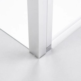 Stuxi Roma 70x120 falsíkra szerelhető 3 oldalú kétszárnyú nyílóajtós zuhanykabin 6 mm vízlepergető biztonsági üveggel, króm elemekkel, 195 cm magas