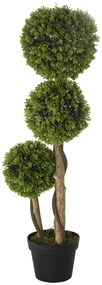 Műnövény, buxus, cserépben 90cm magas