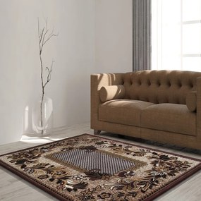 Minőségi barna szőnyeg a nappaliba Szélesség: 60 cm | Hossz: 100 cm