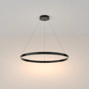 Maytoni MOD058PL-L42B3K - LED Csillár zsinóron RIM LED/51W/230V átm. 80 cm fekete