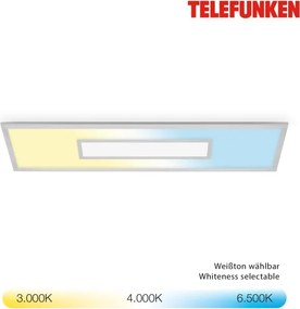 LED RGBW dimmelhető panel LED/20W/230V ezüst + távirányító
