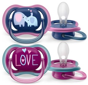 Baba cumi Ultra air  Avent + 18 hónap - 2 darab lány elefánt, vel. 18+ h