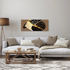 Kép - Absztrakció aranybarna N⁰1 (120x50 cm)
