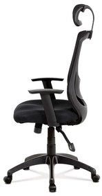 Fekete Hálós Irodai Szék, Szinkron Mechanikával. KA-A186 BK