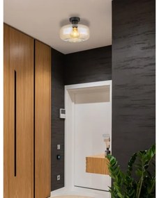 Globo 15566DA - Felületre szerelhető csillár GIUSEPPE 1xE27/40W/230V átm. 28 cm átlátszó