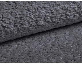 Sötétszürke buklé kinyitható kanapé 206 cm Kemi – Cosmopolitan Design