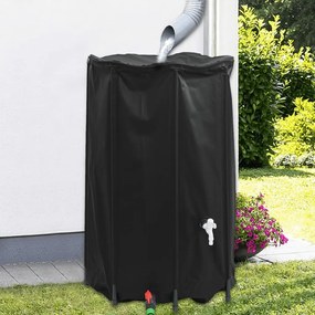 összecsukható PVC víztartály csappal 500 L