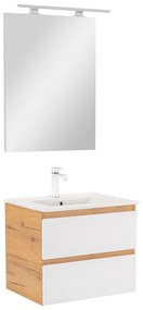 Vario Forte 60 komplett fürdőszoba bútor tölgy-fehér