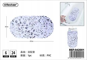 Csúszásgátló kádszőnyeg ovális 67x34 cm