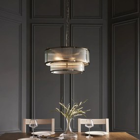 Endon glamour modern függeszték ridgeton antik sárgaréz átlátszó end110944