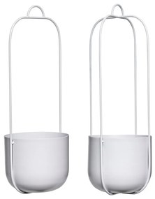 Juro 2 db világosszürke függő vas virágtartó - Hübsch