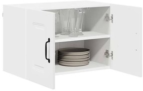 Fali konyhaszekrény ajtóval 2 pcs Fehér 60 x 31 x 40 cm Faanyag