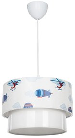 Fehér-kék gyerek lámpa – Squid Lighting