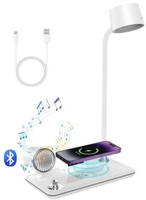 Asztali lámpa 4 az 1-ben MDHL MD-1772 - fehér