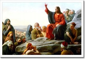 Poszter keretben 60x40 Galilea Jézus Krisztus