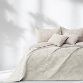 Krémszínű mikroszálas steppelt ágytakaró 220x240 cm Softa – Restilo
