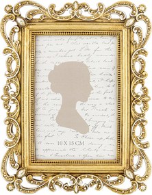 Álló képkeret palota arany 10x15 cm dekoráció dísz ajándék kép