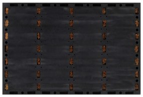 vidaXL négyszögletes gumi és kókuszrost lábtörlő 40 x 60 cm