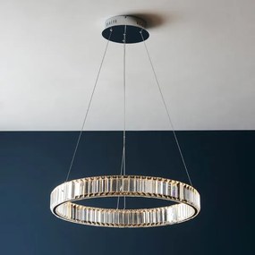 Endon 102255 - LAGUNA LED kábelre függesztett, fényerőszabályozható csillár LED/36W/230V, fényes króm
