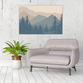 Kép - Türkiz hegység N⁰2 (90x60 cm)