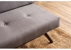 Kétüléses, kihúzható BAKU kanapé, szürke