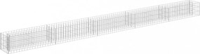 horganyzott acél gabion magaságyás 450 x 30 x 30 cm