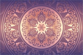 Kép - Mandala lila színátmeneten (90x60 cm)