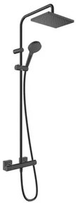 Hansgrohe Vernis Shape zuhanyrendszer termosztatikus csapteleppel fekete matt 26097670