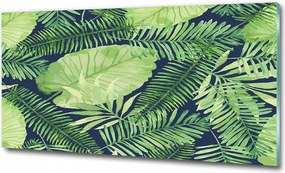 Fotó üvegkép Trópusi levelek 100x70