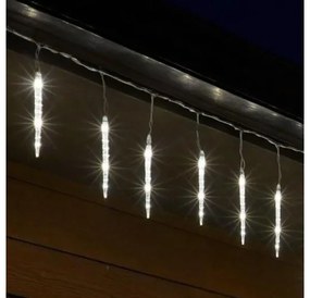 HOME KJL288 jĂ©gcsap fĂ©nyfĂŒzĂ©r, 3,5m hosszĂș, 288db hidegfehĂ©r SMD LED, 8db jĂ©gcsap/36db LED, hĂĄlĂłzati adapter, kĂŒl- Ă©s beltĂ©ri kivitel