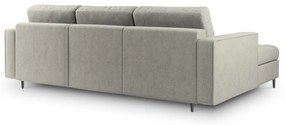 Santo világosszürke kinyitható sarokkanapé, bal oldali - Milo Casa