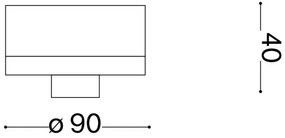 Ideal Lux - Kültéri mennyezeti lámpa CLIO 1xE27/42W/230V IP44 barna