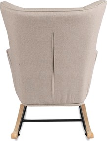 Hintafotel bézs szövet/diófa hatás – JACKSON