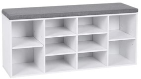 VOREN cipős szekrény fehér/szürke LHS010W01