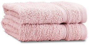 Világos rózsaszín frottír pamut törölköző szett 2 db-os 30x30 cm Zero Twist – Catherine Lansfield