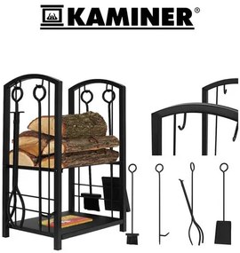 Wood stand with accessories PK011