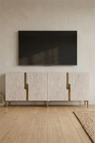 Evva 150 - White, Travertine, Gold