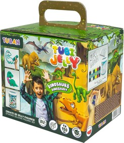 Tubi Jelly készlet 6 színnel és mini akváriummal – Dinoszauruszok