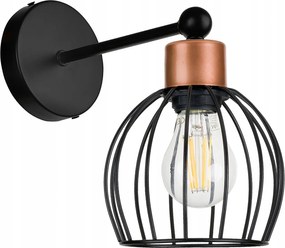 Fali Lámpa E27 fali fix loft vezeték Gömb