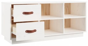 fehér tömör fenyőfa cipőtároló pad 100 x 34 x 45 cm