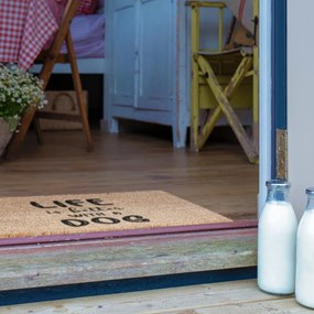 Kókuszrost lábtörlő 60x90 cm Life Is Better With a Dog – Artsy Doormats
