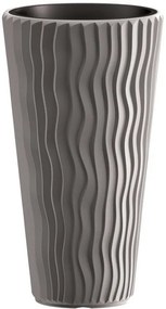 Prosperplast SANDY SLIM virágcserép szürke 34,9 cm