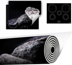 Vinyl Szőnyeg A Konyhába Több Hely 70x52 fekete kristály