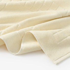 Goldea frottír fürdőszobai szőnyeg mozaika – krémszínű 50 x 70 cm