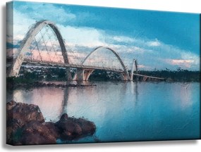 Vászonkép Juscelino híd Kubitschek Brazília 60x40 cm