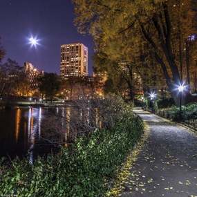 Poszter 20x20cm Esti kilátás a New York-i Central Parkra 8, Assaf Frank