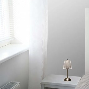 LED Dimmelhető újratölthető asztali lámpa LED/2,4W/5V 3000-6000K 1800 mAh króm